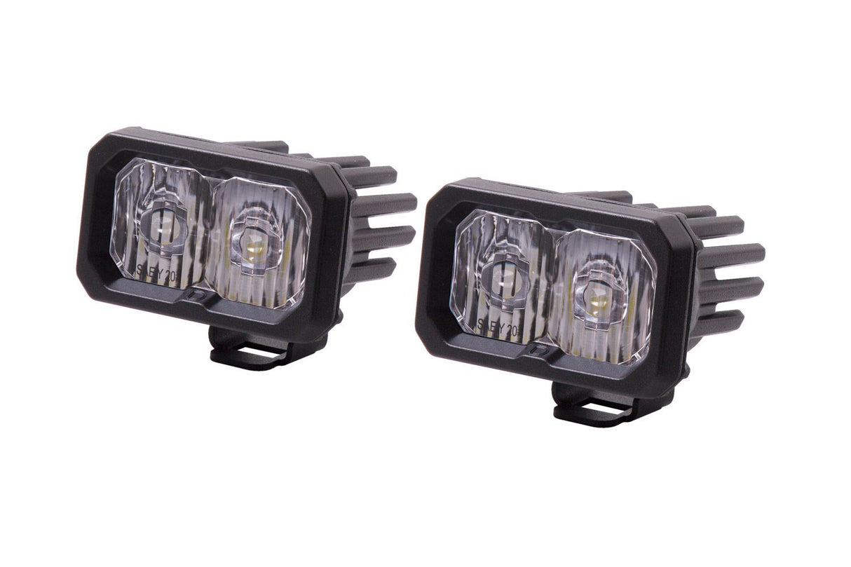 C2 1.0 SAE/DOT White Pro Standard LED Pod (pair)