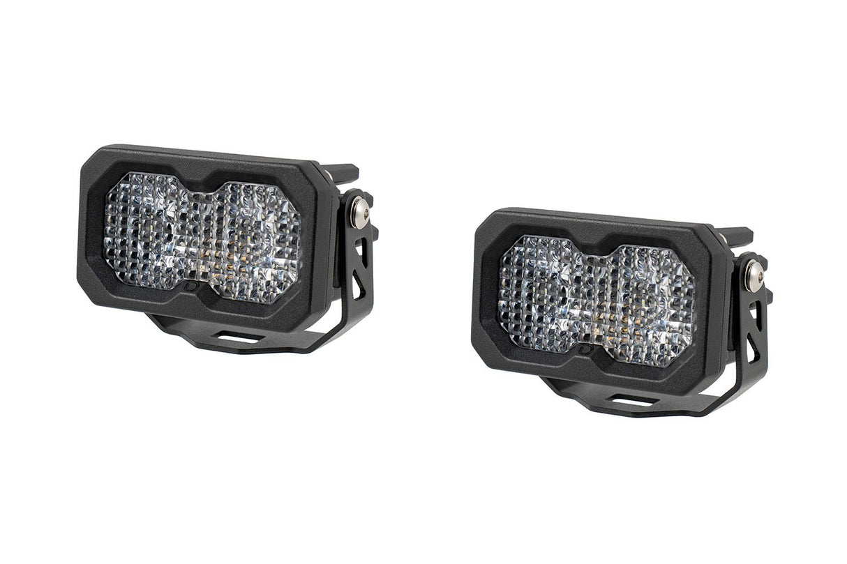 Stage Series C2 2" Sae/Dot Jaune Pod Led encastré (paire)