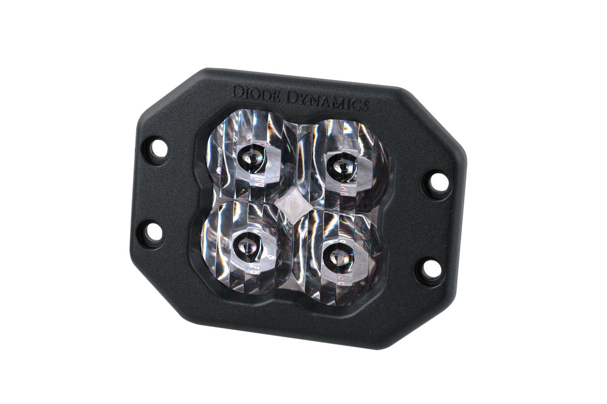 SS3 SAE/DOT White Sport Flush Mount LED Pod (one)