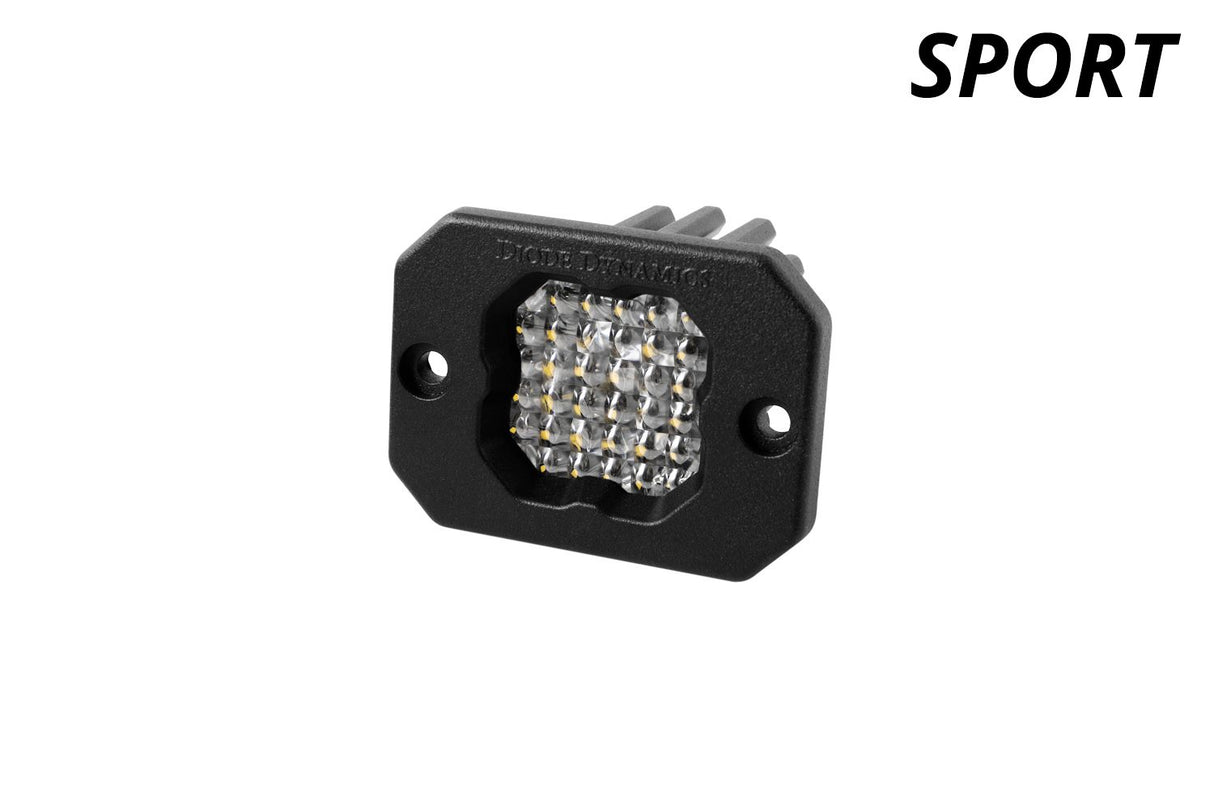 SSC1 White Sport Flush Mount LED Pod (one)