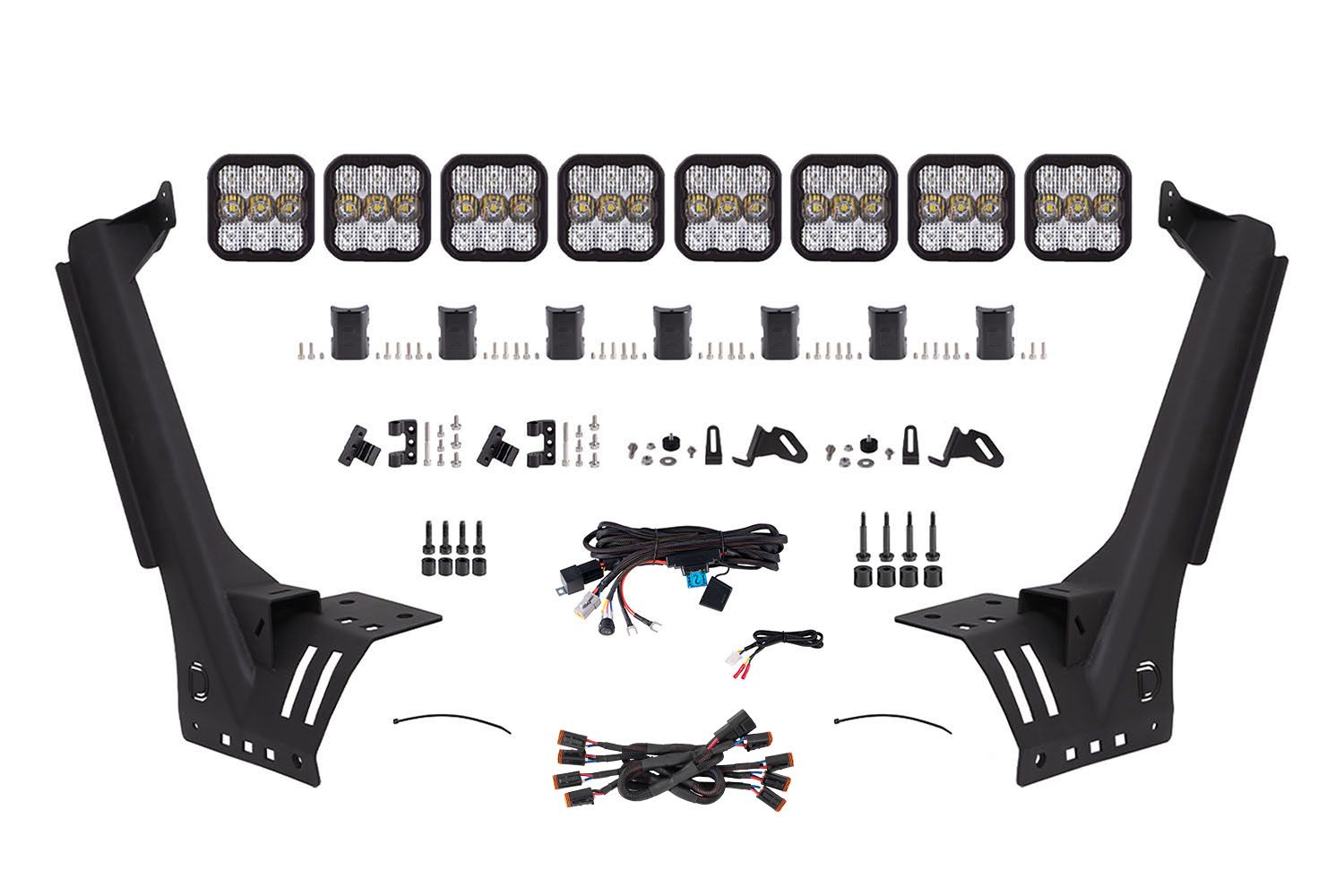 Kit de barre lumineuse LED pour pare-chocs Jeep Jl 2018-2022 Wrangler