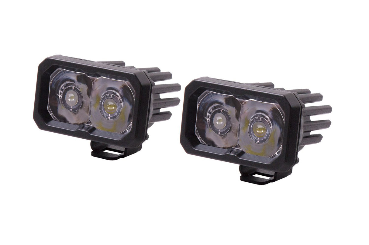 C2 1.0 SAE/DOT White Sport Standard LED Pod (pair)