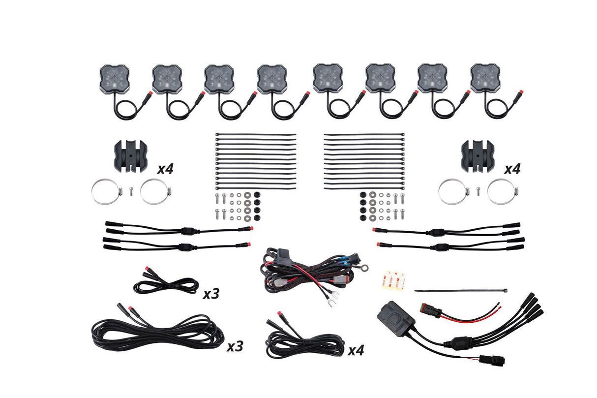 Stage Series Universal Rock Light SXS Installer Kit (8-pack)