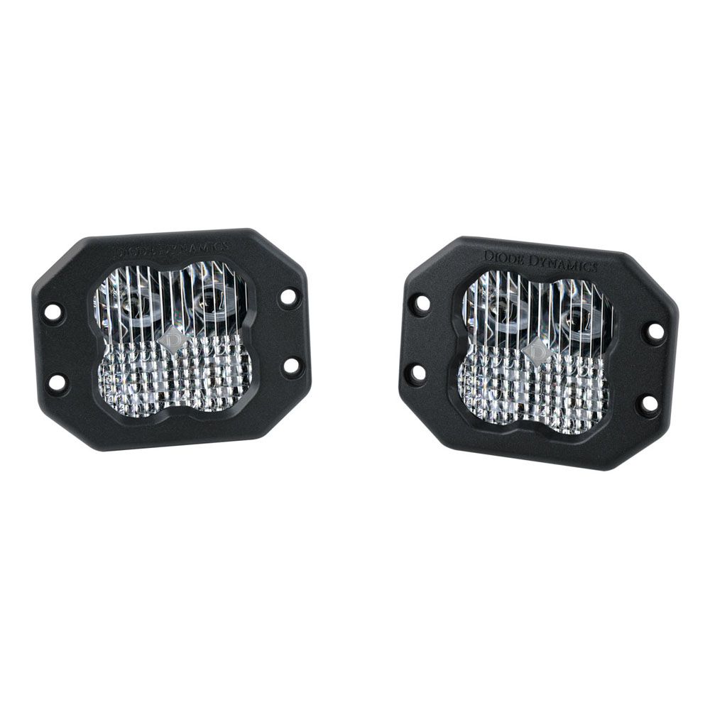 SS3 SAE/DOT White Pro Flush Mount LED Pod (pair)