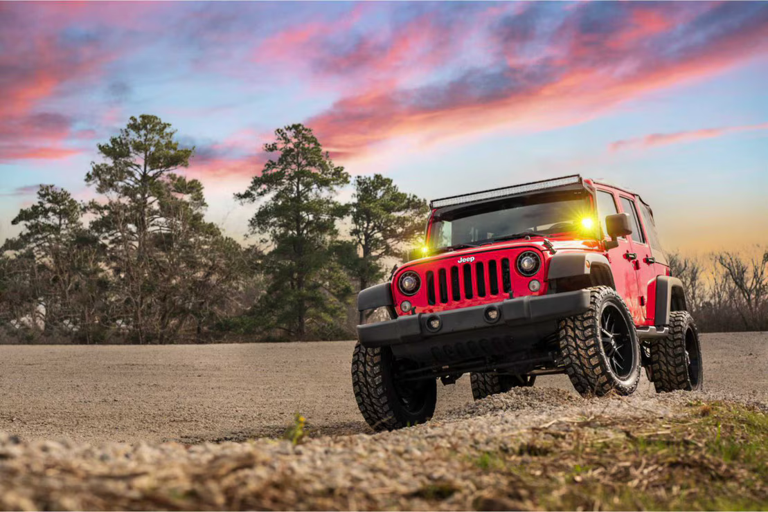 4Banger Led Ditch Light System: Wrangler JK (07-18)