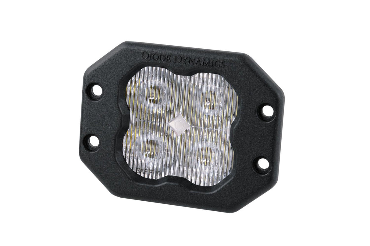 SS3 SAE/DOT White Sport Flush Mount LED Pod (one)