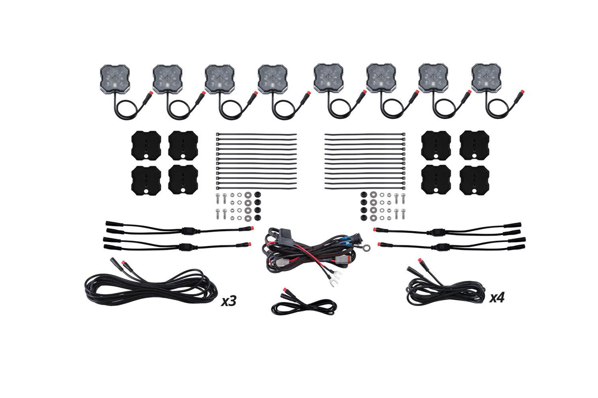 Stage Series RGBW LED Rock Light Kit (8-pack)