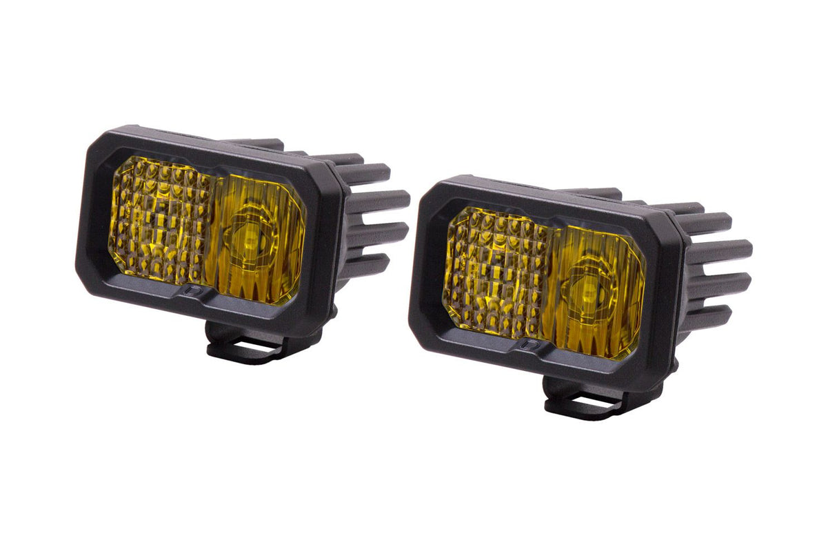 C2 1.0 SAE Yellow Sport Standard LED Pod (pair)