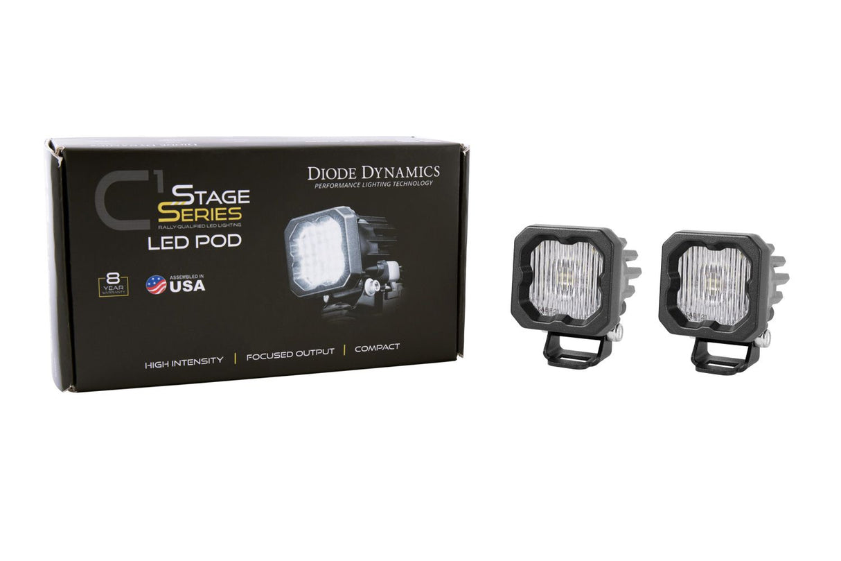 SSC1 White SAE Fog Standard LED Pod (pair)