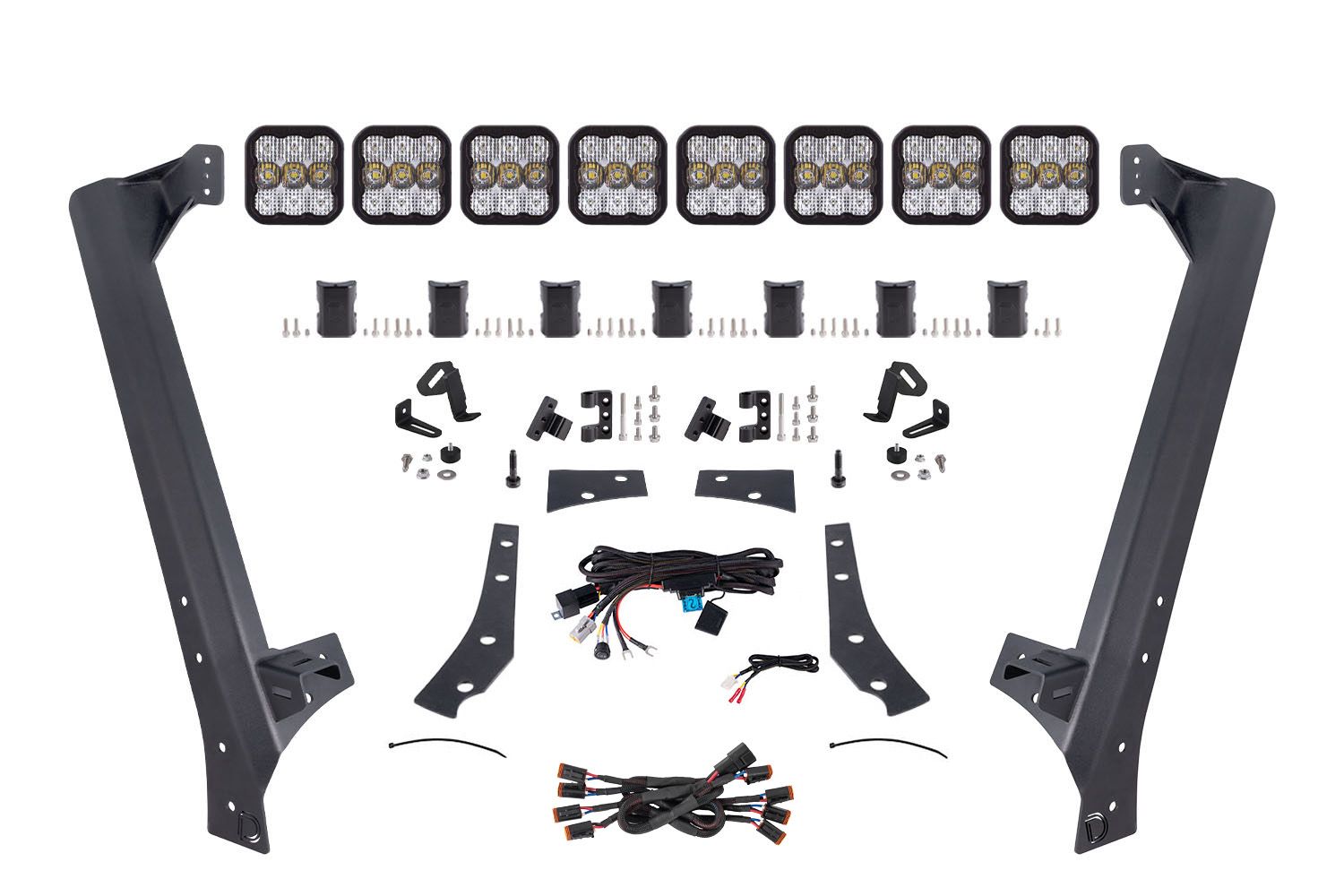 Kit de barre lumineuse LED pour pare-chocs Jeep Jl 2018-2022 Wrangler