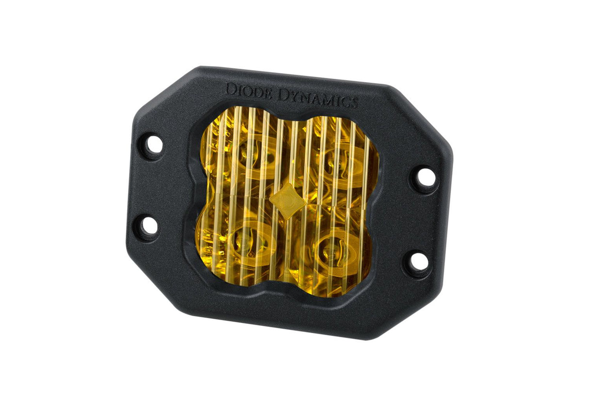 SS3 SAE Yellow Pro Flush Mount LED Pod (one)