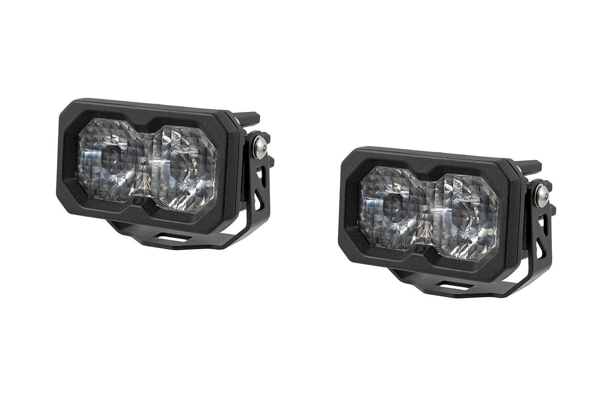 C2 2.0 SAE/DOT White Sport Standard LED Pod (pair)