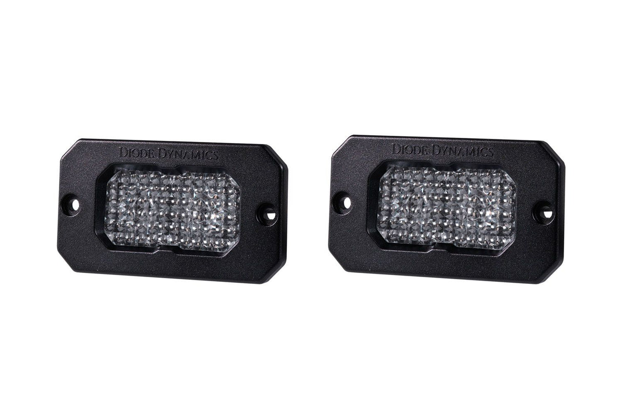 C2 1.0 SAE White Sport Flush Mount LED Pod (pair)