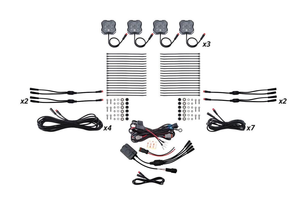Stage Series RGBW LED Rock Light Kit (12-pack)