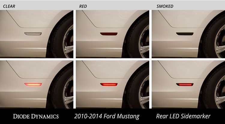 Feux de position latéraux à LED pour Ford Mustang 2010-2014 (ensemble)