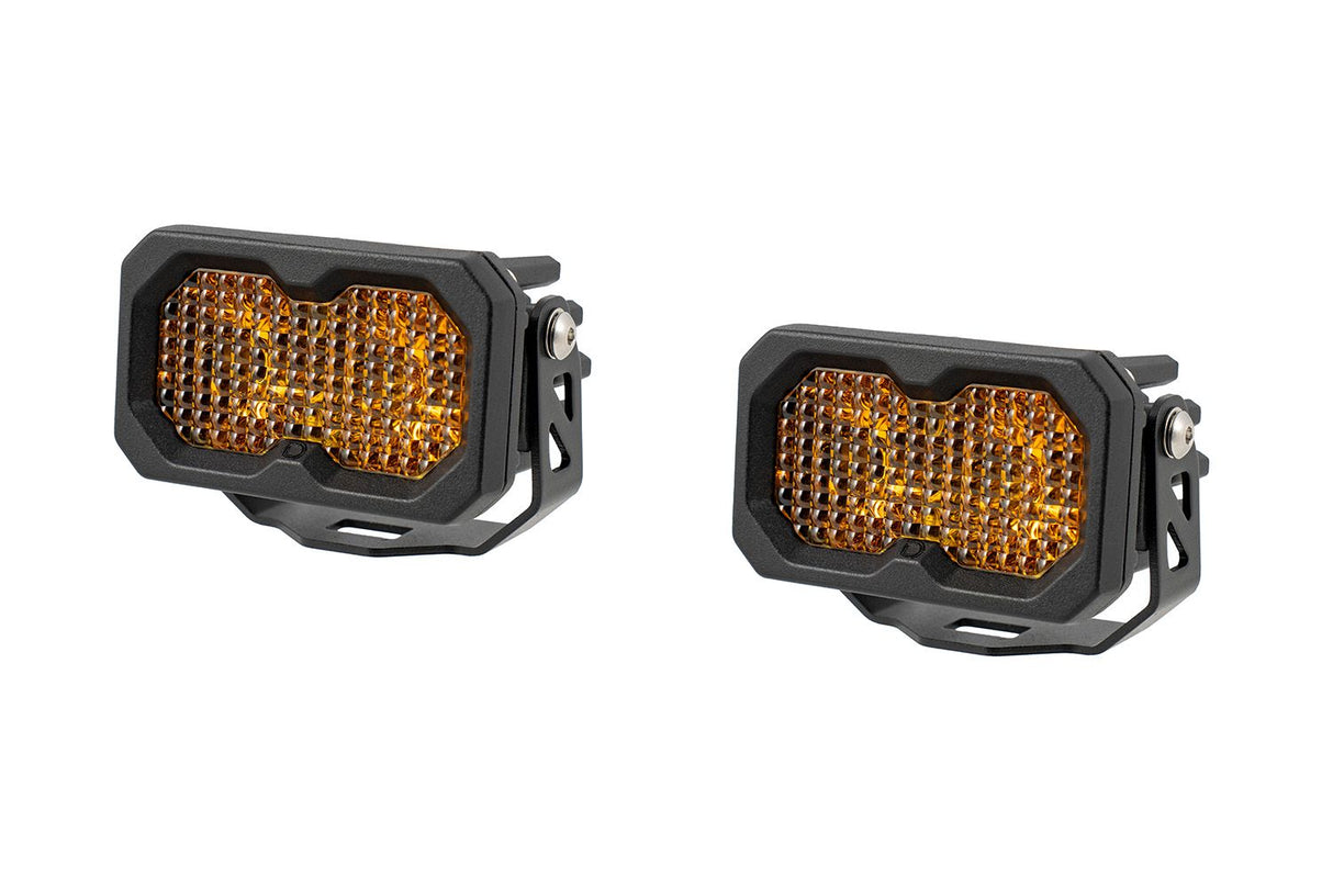 Stage Series C2 2" Sae/Dot Jaune Pod Led encastré (paire)