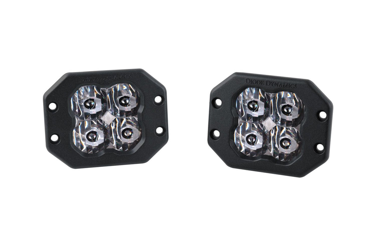 SS3 SAE/DOT White Pro Flush Mount LED Pod (pair)