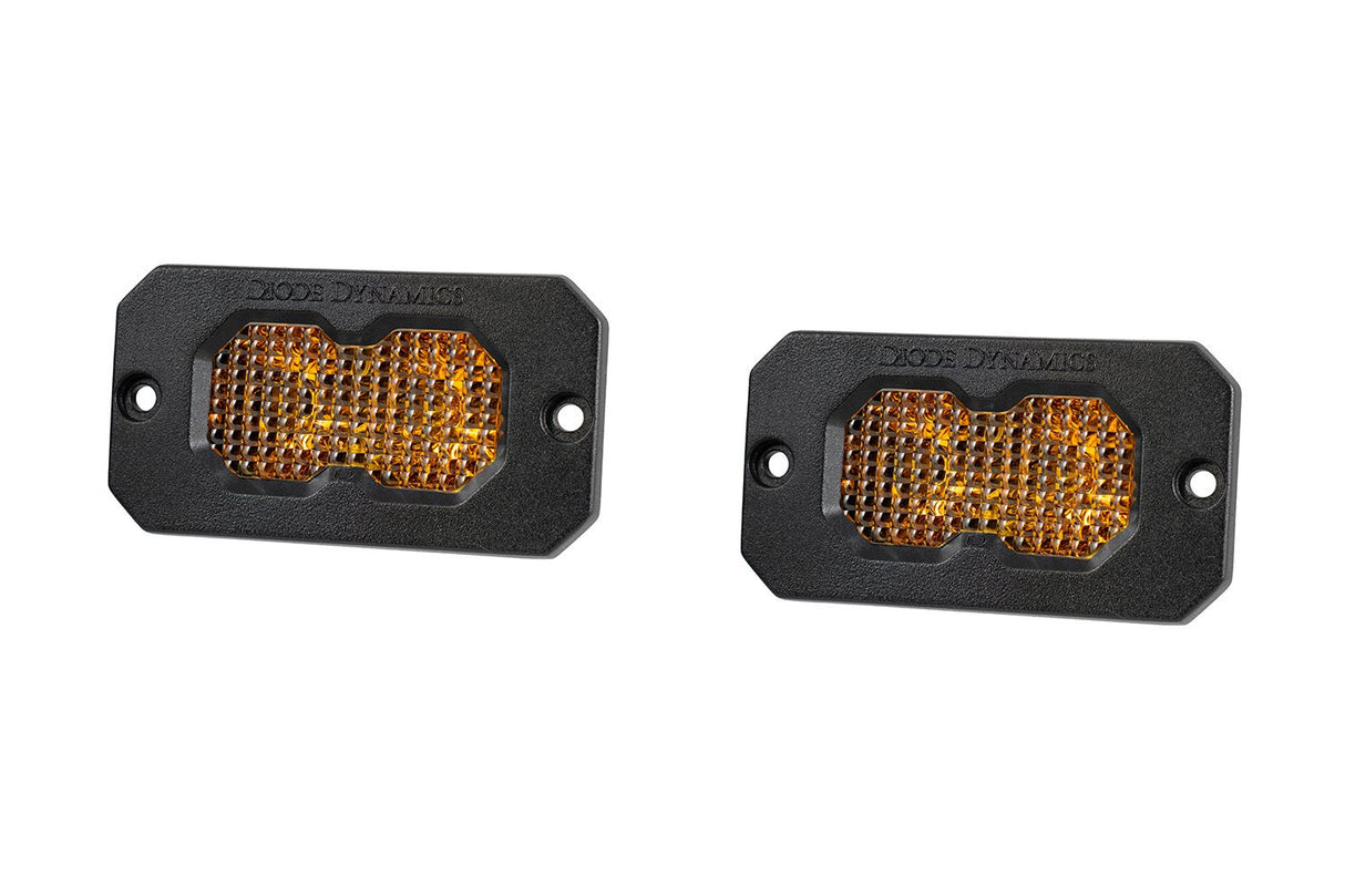 C2 2.0 Yellow Pro Flush Mount LED Pod (pair)