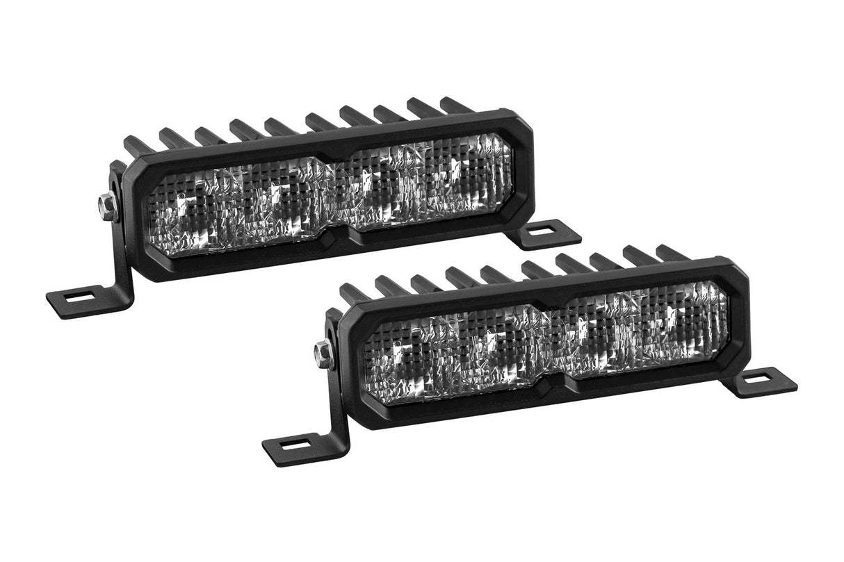 SS6 SAE/DOT White LED Light Bar (pair)