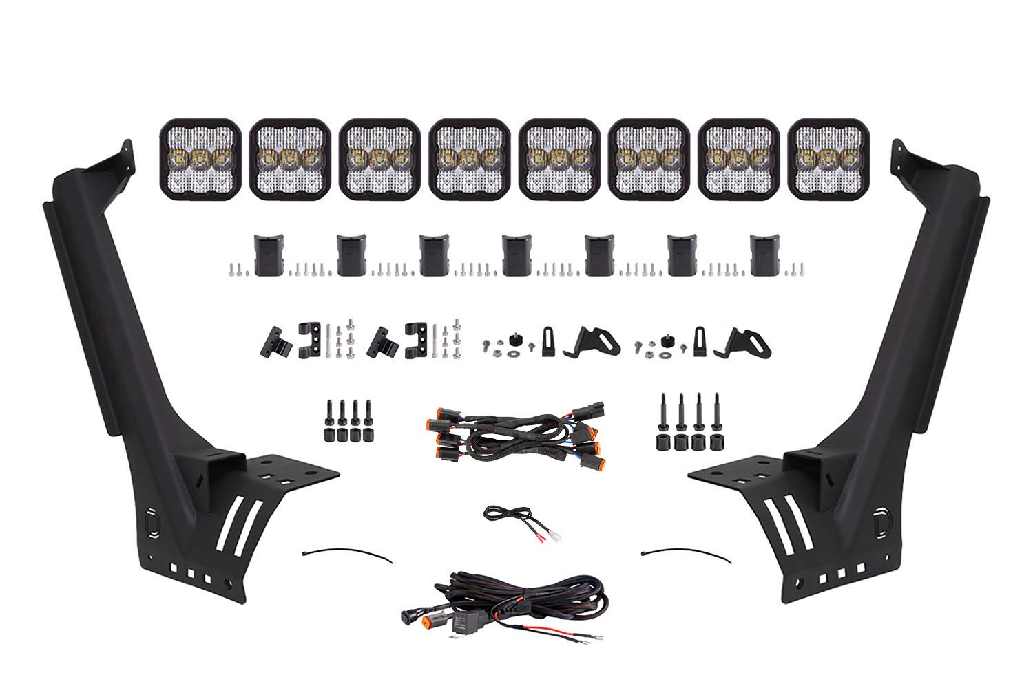 Kit de barre lumineuse LED pour pare-chocs Jeep Jl 2018-2022 Wrangler