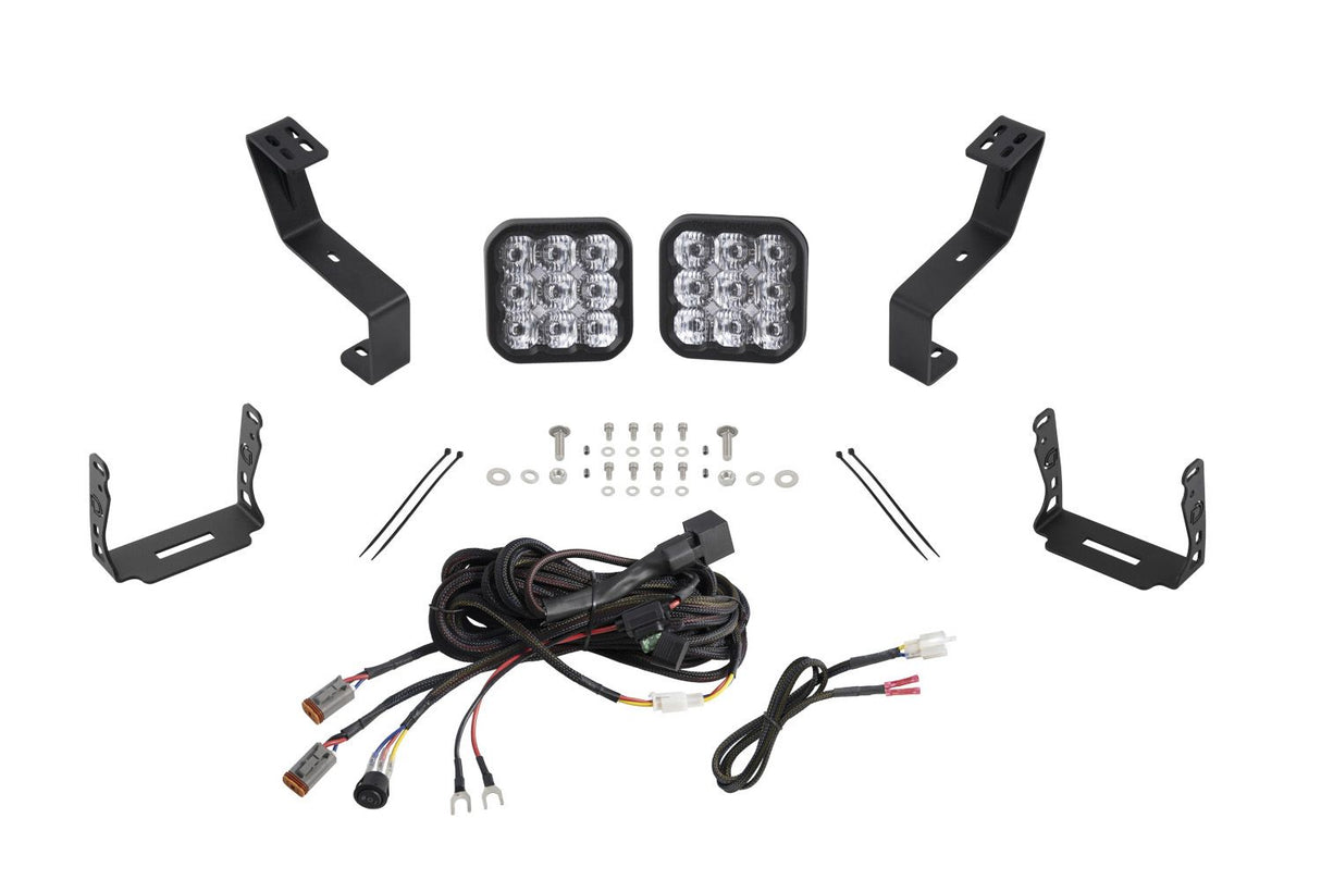 SS5 Bumper LED Pod Light Kit for 2019-2024 Ram 1500