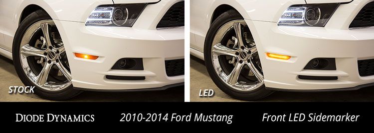 Feux de position latéraux à LED pour Ford Mustang 2010-2014 (ensemble)