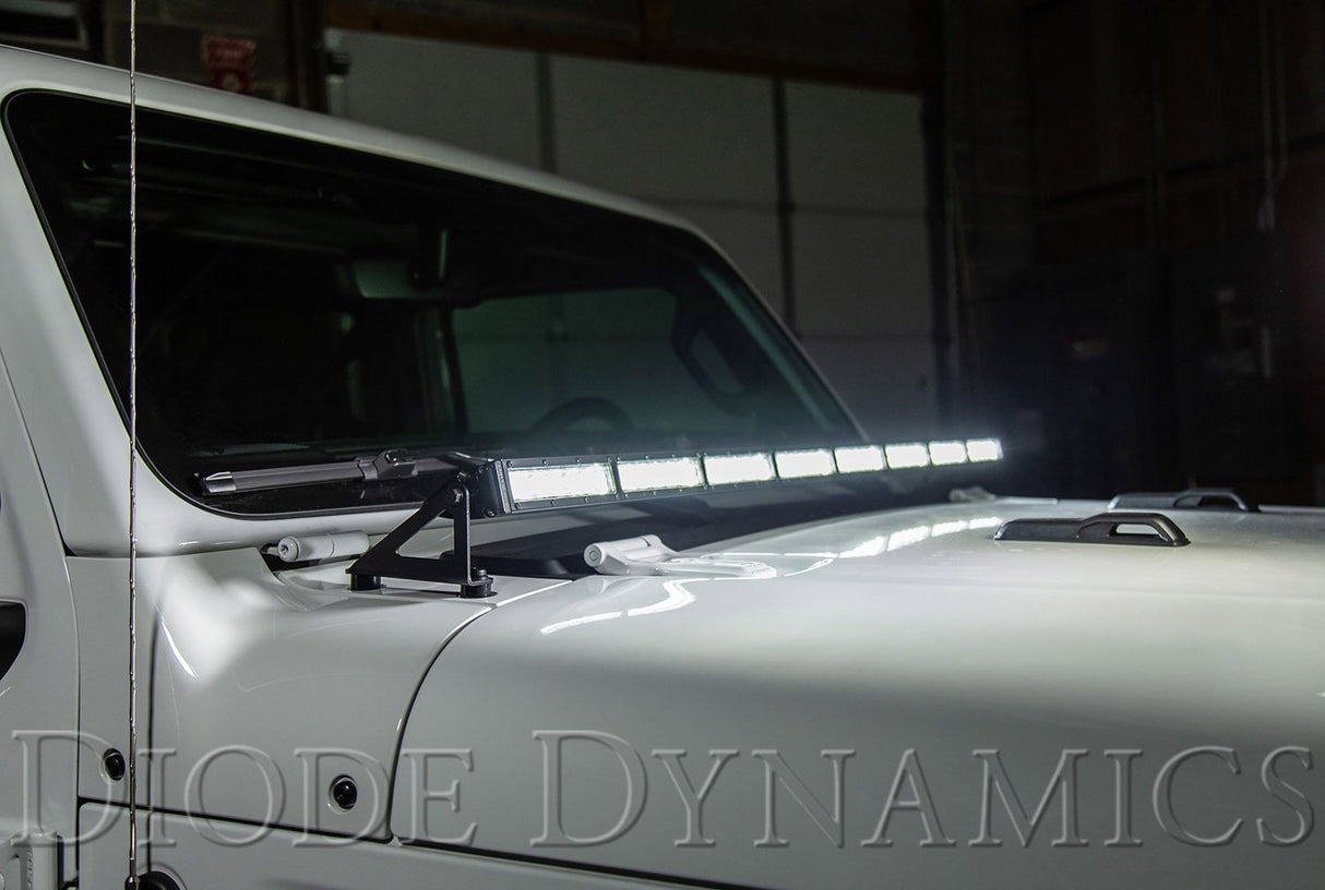 2018-2025 Jeep JL Wrangler Hood LED Lightbar Kit