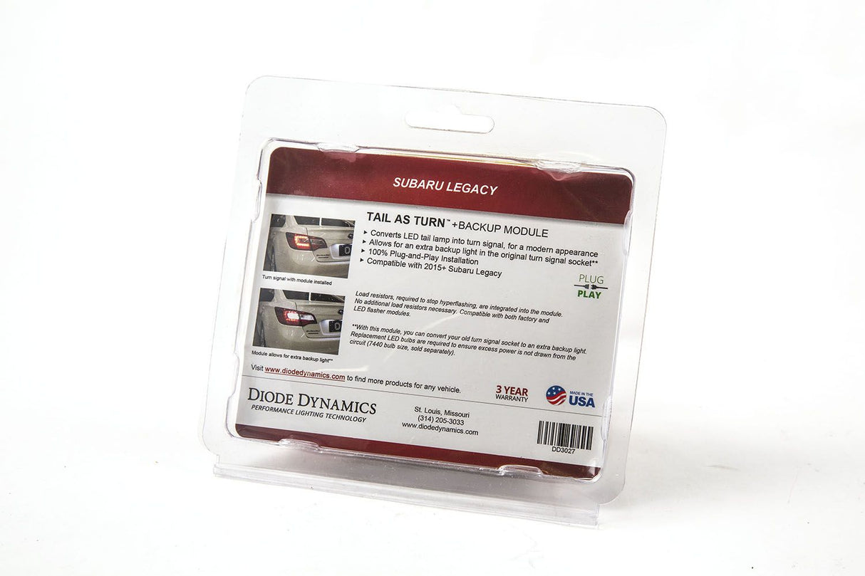Module de clignotant et de recul pour Subaru Legacy 2015-2019 (USDM)