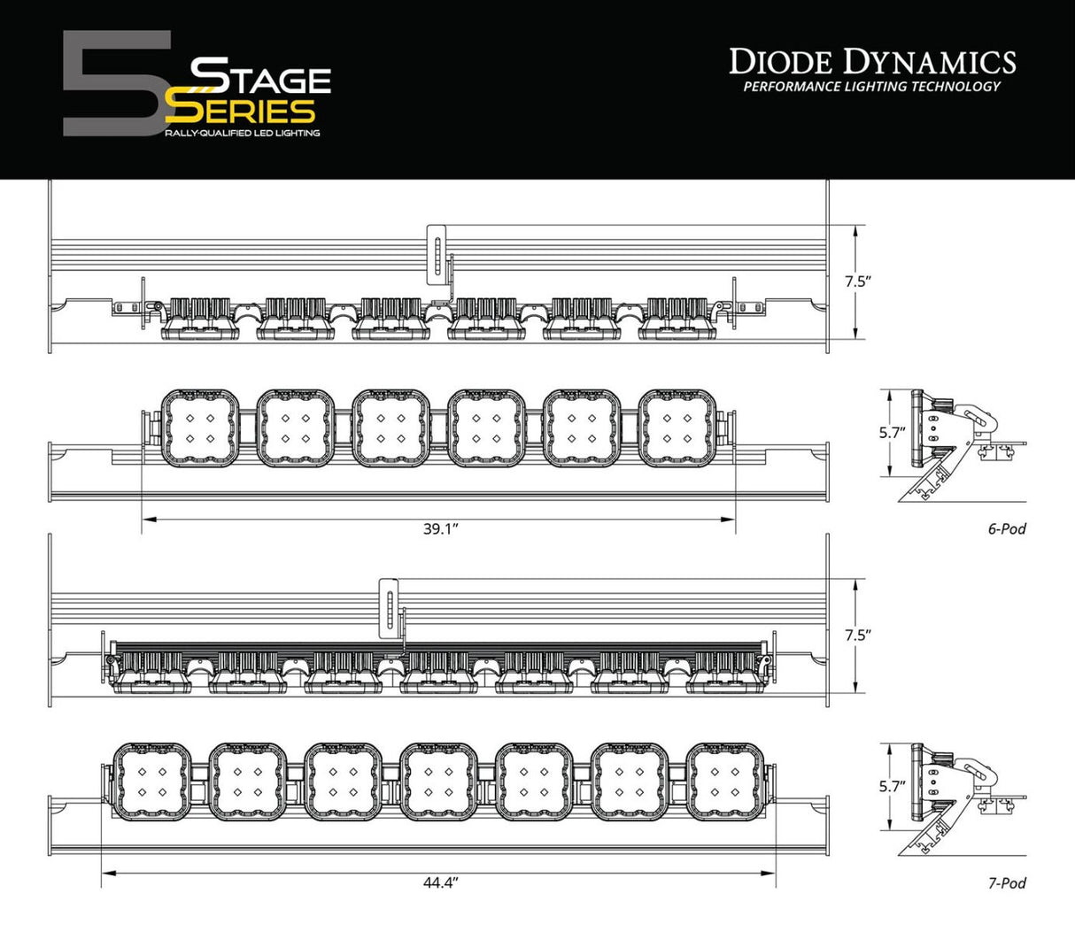 Stage Series 5 "Ss5 Crosslink Add-On Led Pod (Un)