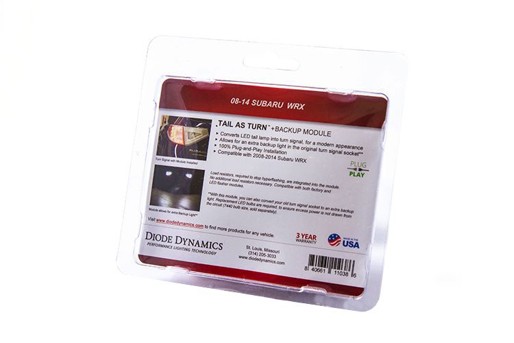 Module de clignotant et de recul pour Subaru WRX/STi Hatchback 2008-2014 (USDM)