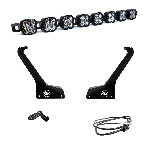 Kit d'éclairage LED pour barre de toit Jeep JL/JT 8 XL connectable avec installateur Baja Designs