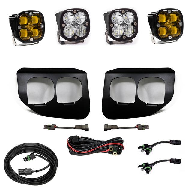 Ford Super Duty (20-22) Fog Lights Dual FPK Amber SAE/Pro DC Baja Designs