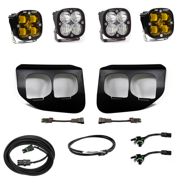 Ford Super Duty (20-22) Fog Lights FPK Amber SAE/Pro DC Baja Designs w/Upfitter Baja Designs