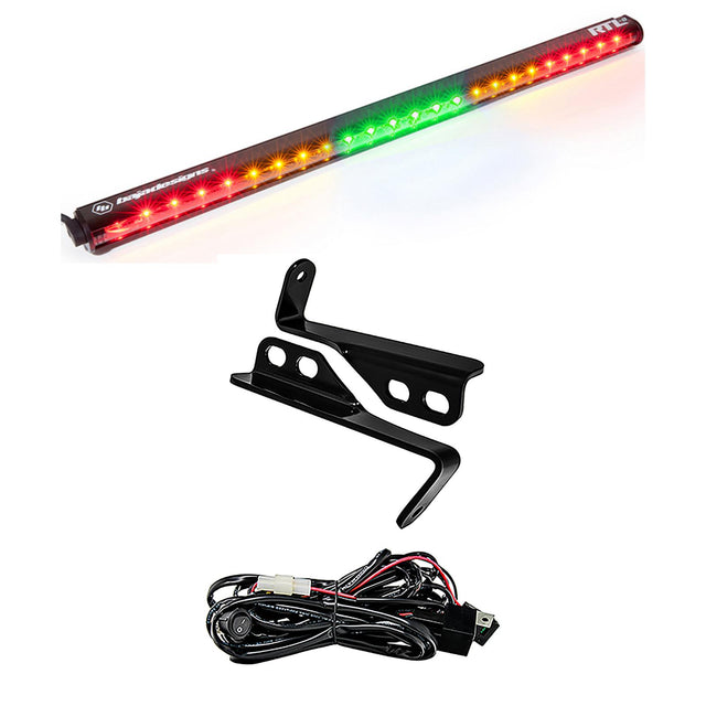 Barre de feu arrière Polaris RZR 15-18 4 places 30 pouces RTL-G avec kit de support Baja Designs