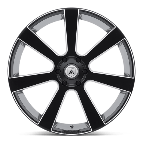 Asanti Noir - ABL-15 APOLLO | 22X9 / 15 Décalage / 6X139.7 Modèle de boulon | ABL15-22906815BM