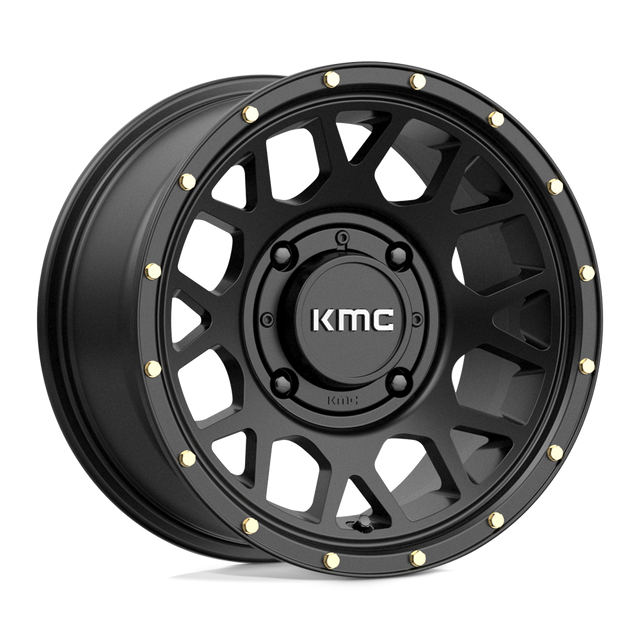 KMC Powersports - GRENADE KS135 | 14X10 / 00 Décalage / 4X137 Modèle de boulon | KS13541048700