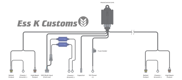 Mopar Spec: H13/9008 Bi-Xenon Harness