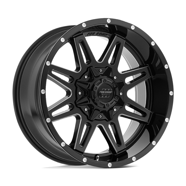 Alliages Pro Comp - PA42 BLOCKADE | 20X9,5 / -6 Offset / 5X139,7/5X150 Modèle de boulon | PXA8142-29526