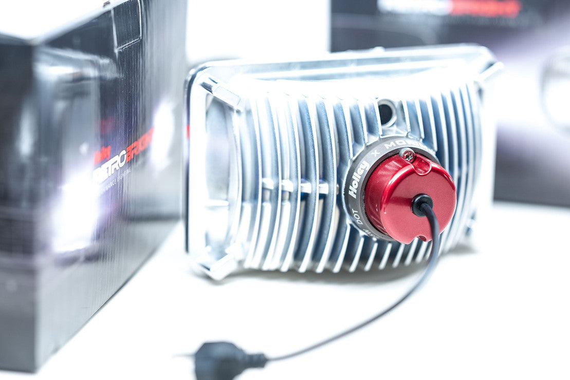 Sealed Beam: Holley Retrobright Led Headlights (4X6") PAIR of 2