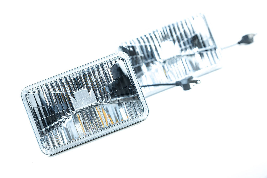 Sealed Beam: Holley Retrobright Led Headlights (4X6") PAIR of 2