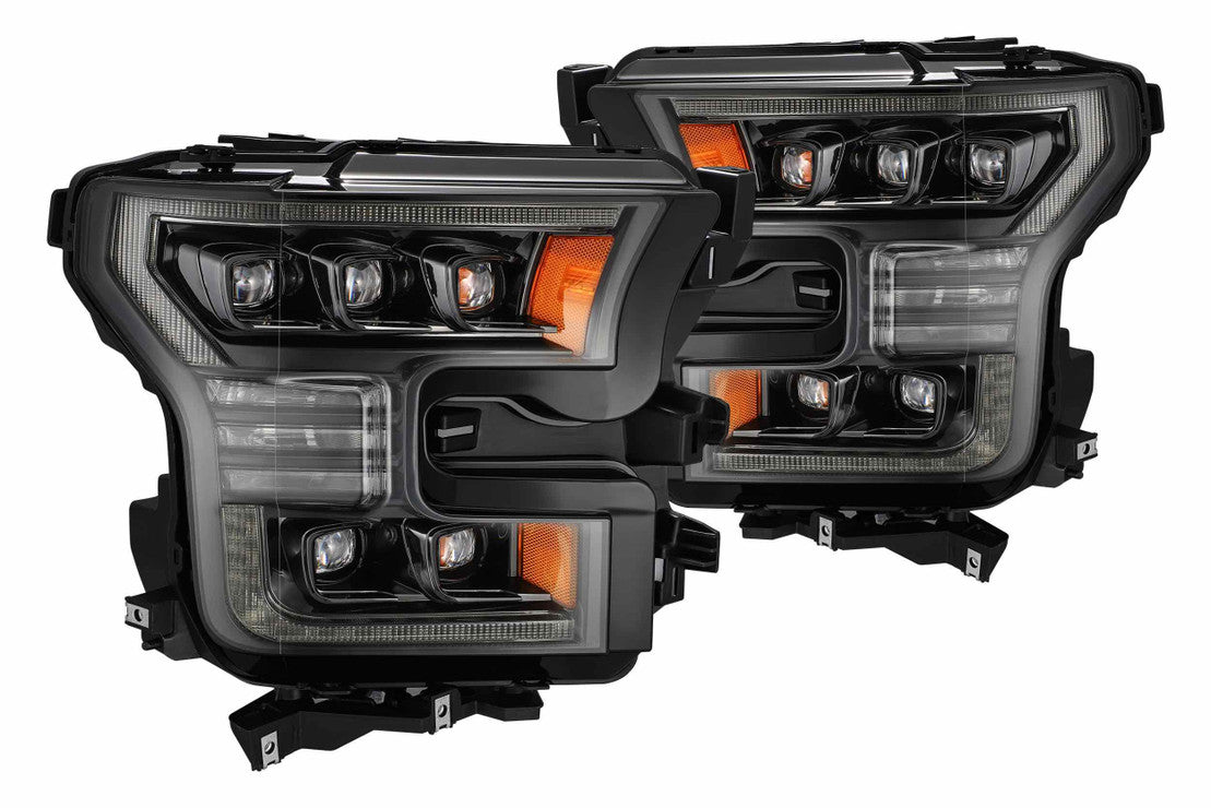 880163 810006 Ford F150 (15-17): Alpharex Nova Alpha Black Headlights ...