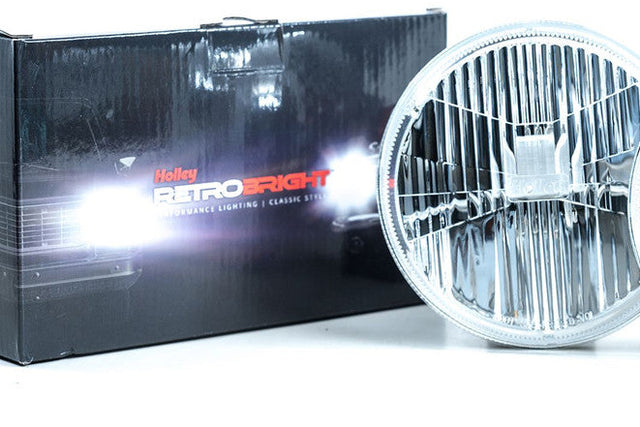 Sealed Beam: Holley Retrobright Led Headlight-- SINGLE --(5.75" Round)