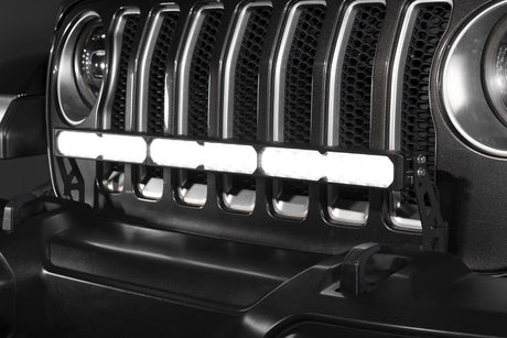 Bumper LED Light Bar Kit installed on a Jeep Wrangler JL
