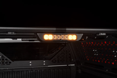 Diode Dynamics Kuat IBEX Bed Rack with SS10 Chase Light Kit installed on a truck