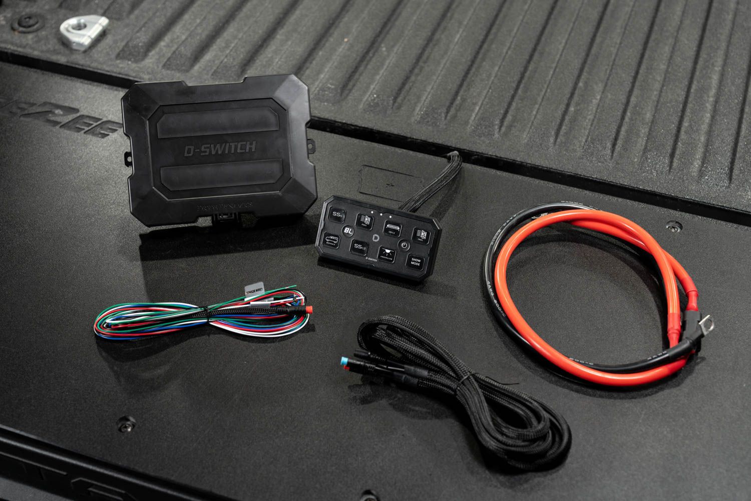 Diode Dynamics D-Switch 8-Channel Switch Panel installed on a Toyota Tacoma