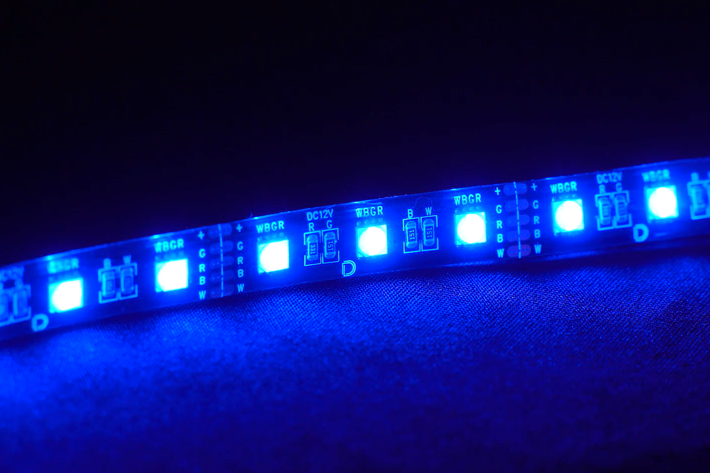 Diode Dynamics Footwell LED Kit installed in a vehicle interior