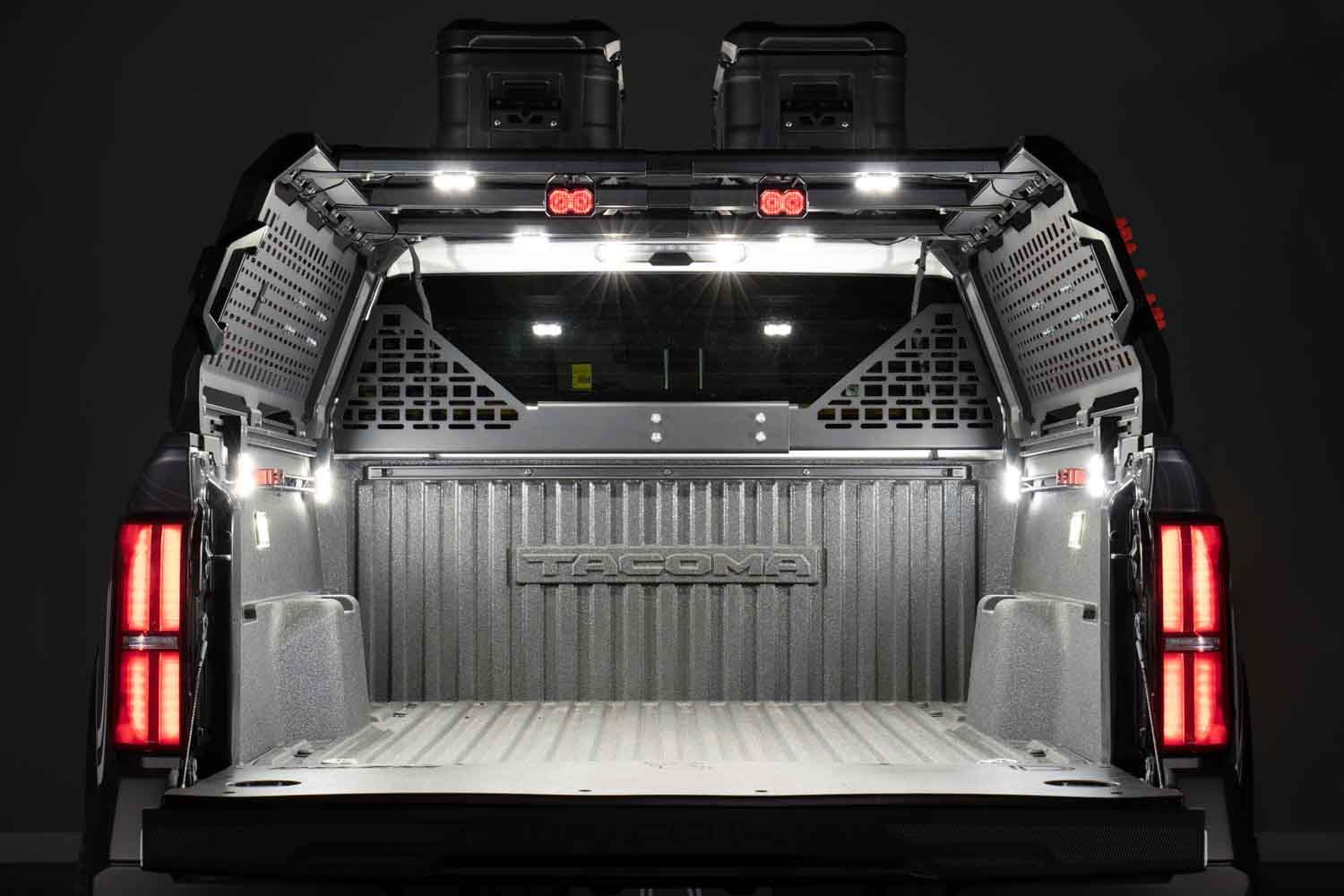 Stage Series LED Bed Light Kit installed on Kuat IBEX Bed Rack