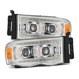 02-05 Dodge Ram LUXX-Series LED Projector Headlights Chrome