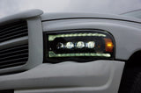 02-05 Dodge Ram NOVA-Series LED Projector Headlights Alpha-Black (ETA late Mar)