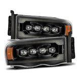 02-05 Dodge Ram NOVA-Series LED Projector Headlights Alpha-Black (ETA late Mar)